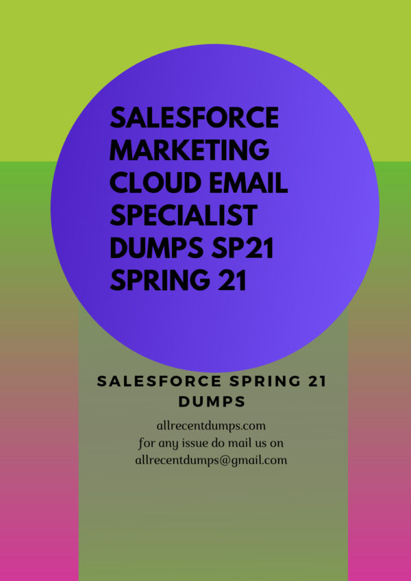 Marketing-Cloud-Email-Specialist Testking